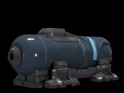 Old Gas Tank Free High-poly 3D model Free 3D model