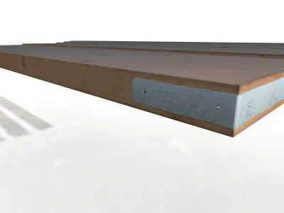 Scaffolding boards pack mixed sizes Low-poly 3D model