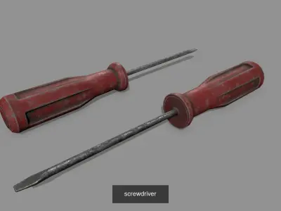 Screwdriver Collection 1 two screwdrivers 3D Model Pack