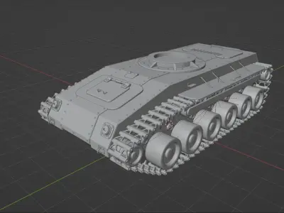 Hornet M0 Tanki Online Free 3D model