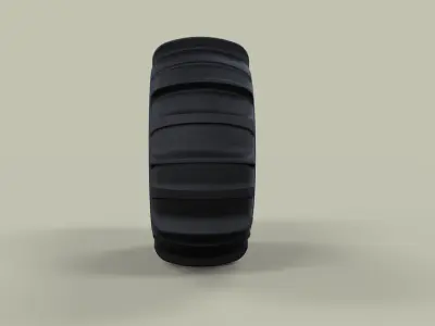 Wheel for sand 3D model