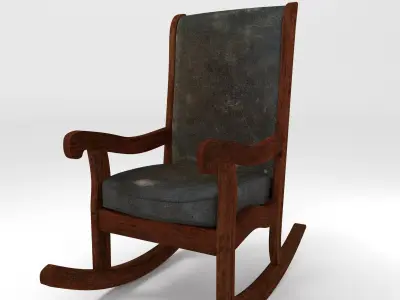 Old Rocking Chair 3D model