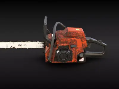 Generic Modern Old Gas Chainsaw 3D model