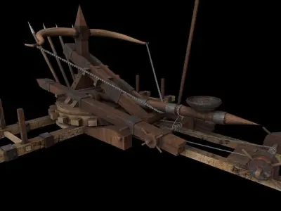 X-bow FireBall Low-poly 3D model