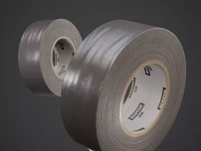 Scotch Tape Low-poly 3D model