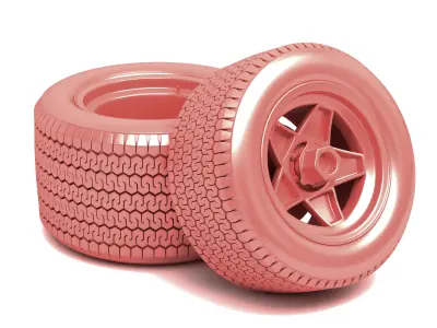 Firestone tyres - Campanolo rims 3D model