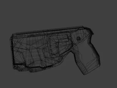 X2 Taser Blackhawk Holster Game Ready Low-poly 3D model