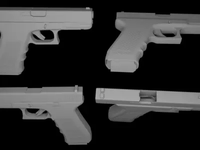 MILITARY Free Glock Pistol  Free 3D model