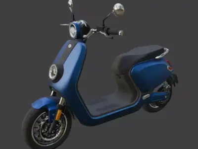 Electric Scooter 3D Model 3D model buy