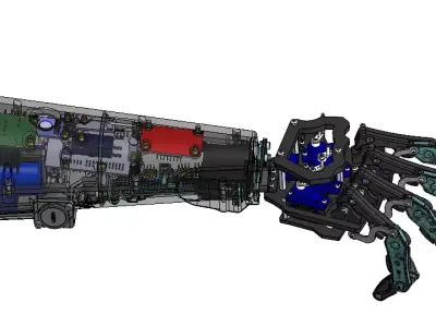 Mechanical Bionic Hand Free 3D model