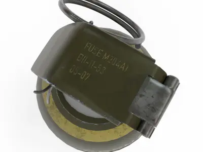 M26 grenade Low-poly 3D model purchase