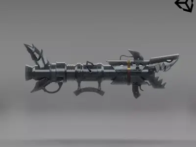 Jinx Rocket Launcher Low-poly 3D model