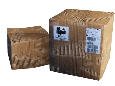 cardboard Box Low-poly 3D model buy