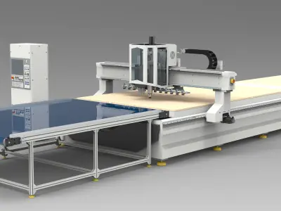 CNC Panel Processing Center 3D model