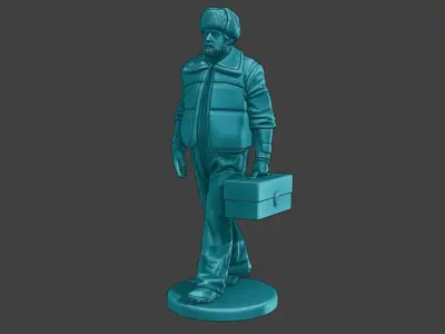 Actual Male Truck Driver AMTD 001 3D print model