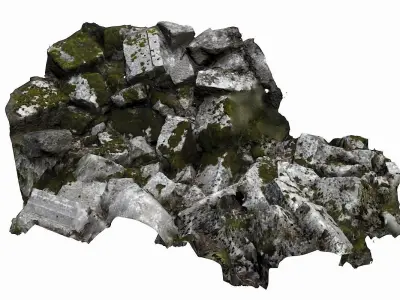Ancient Ruin Low-poly 3D model