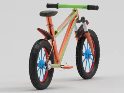 Cycle Free low-poly 3D model