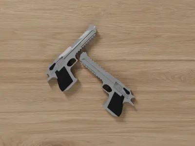 Desert Eagle Free Game Ready 3D Model 3D model