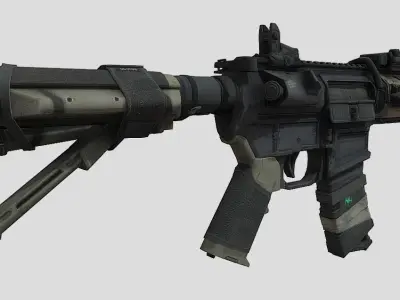 M4 Carbine Low-poly 3D model order