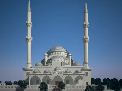 CLASSICAL OTTOMAN EMPIRE MOSQUE 3D model