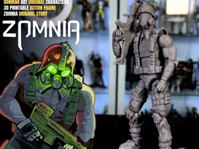 Specter Soldier Original 3D printable full action figure 3D print model