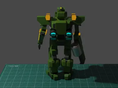 Green Robot 3D model