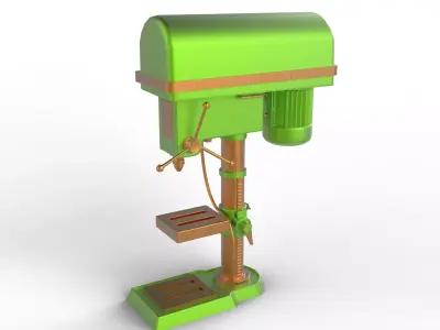 Drill Machine 3D model get