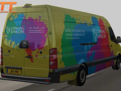 Volkswagen Crafter Cowling Wilcox Low-poly 3D model