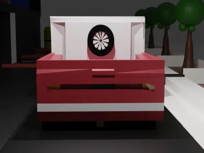 car low ploy Free low-poly 3D model