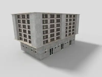 Office Building Low-poly 3D model