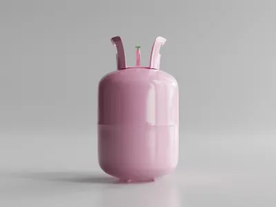 Refrigerant Gas Tank Low-poly 3D model