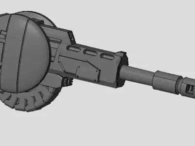 CHIBI-TECH SD - BURLEIGH-VII GUNPOD  3D print model