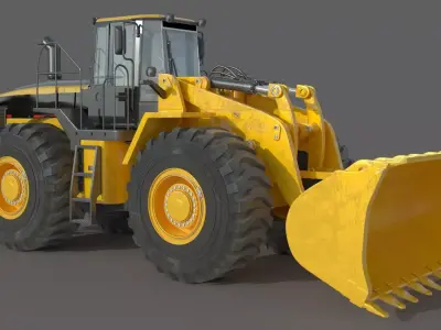 Wheel Loader 3D model 12