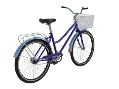 City bicycle PBR 3D model