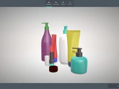 3D Cosmetics Product Modeling 3D model