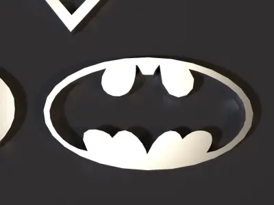 Superhero icons 3D print model