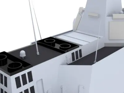POWERFUL CHINESE TYPE-055 GUIDED MISSLE DESTROYER 3D PRINT READY 3D print model