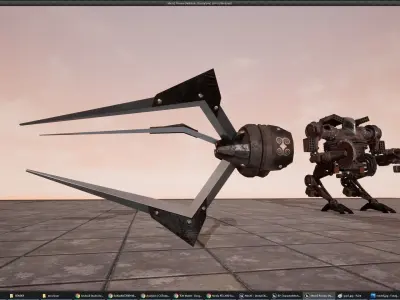 DARKMECH Pack Low-poly 3D model
