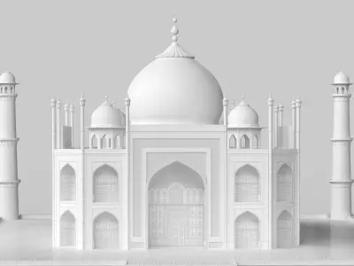 Taj Mahal 3D model purchase