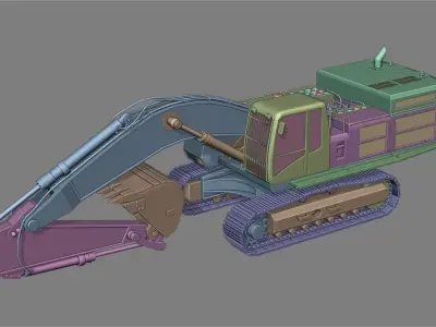 Generic Excavator 3D model 3D model