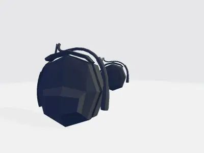Audio Headset Low-poly 3D model