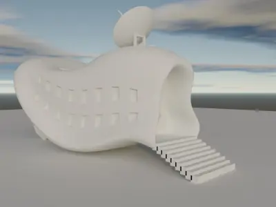 Architectures 3 Free low-poly 3D model