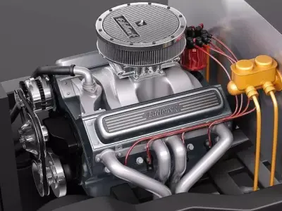 Edelbrock Crate Engine V8 3D model