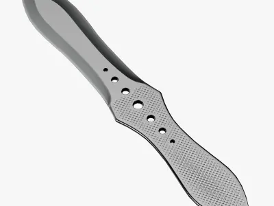 Knife Low-poly 3D model 27