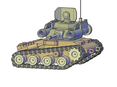 TANK HUNTER W2 3D print model