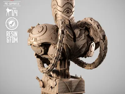 B3DSERK Murder Machine Portrait Bust 3D print model purchase