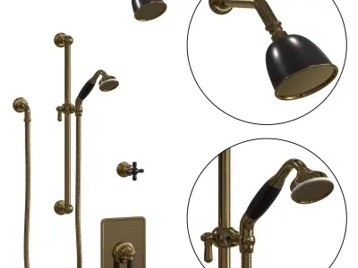 The Water Monopoly - Rockwell Shower Layout RW2 3D model
