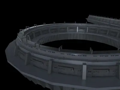 Concept Dam Wall Kit 3D model