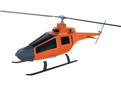 Futuristic helicopter concept  3D model