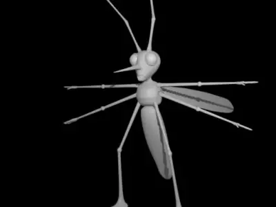 A cartoon mosquito Free 3D model
